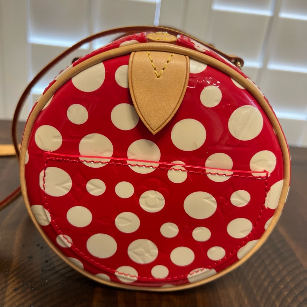 LOUIS VUITTON Vernidot Dot Infinity Papillon 30 Yayoi Kusama Tote Bag Red NEW! - Picture 8 of 14